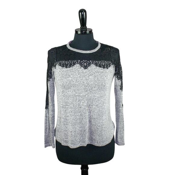 Rewind Top Sheer Black Lace Pullover Whimsygoth Grunge Dark Romance XS - Picture 1 of 4